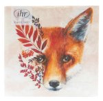 20 Servietten Luchservietten in 1 Paket mit Fuchs cream schöne Tischdeko